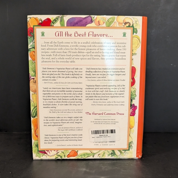 EUC VEGETARIAN PLANET HARDCOVER COOKBOOK - Picture 3 of 4